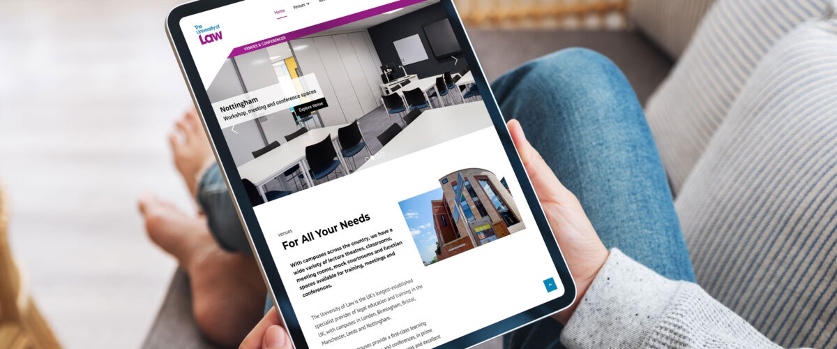 ULAW website tablet