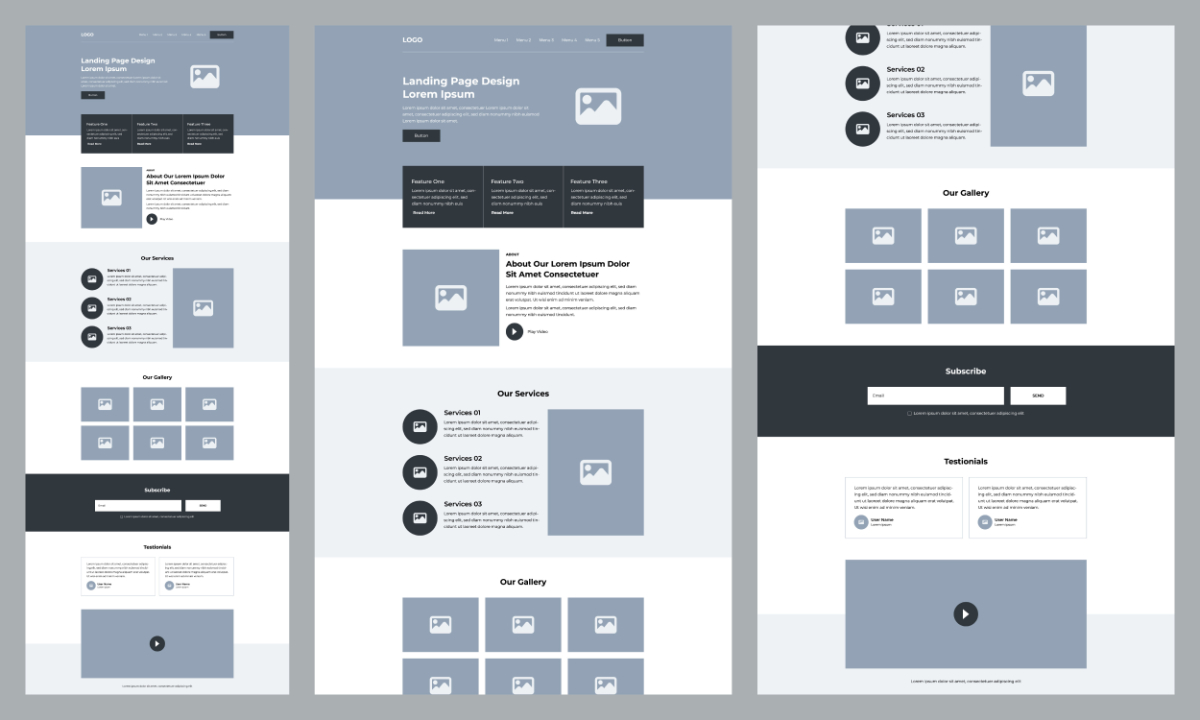 One page website